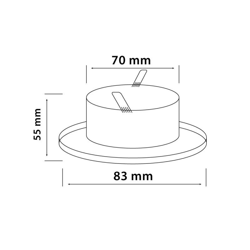 Spot Encastrable salle de bain Nickel satiné Rond GU5.3 MR16 IP44 W LED LINE - 245442 - 2