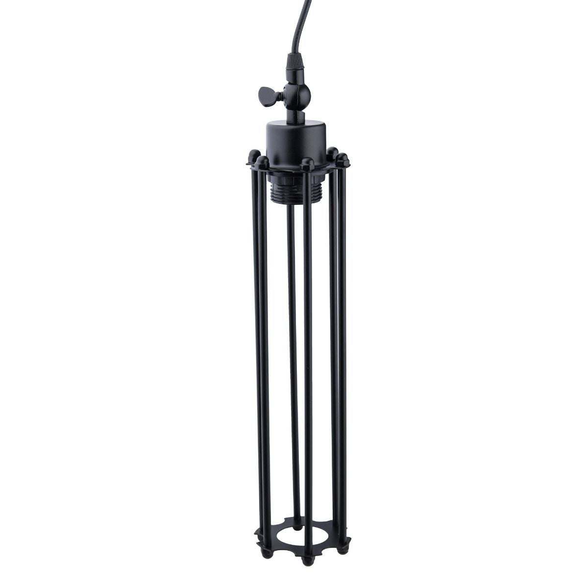 Lampa wisząca Retro czarna 1xE27x60W retro wym: 145 x 8 x 8 cm metal Abigali