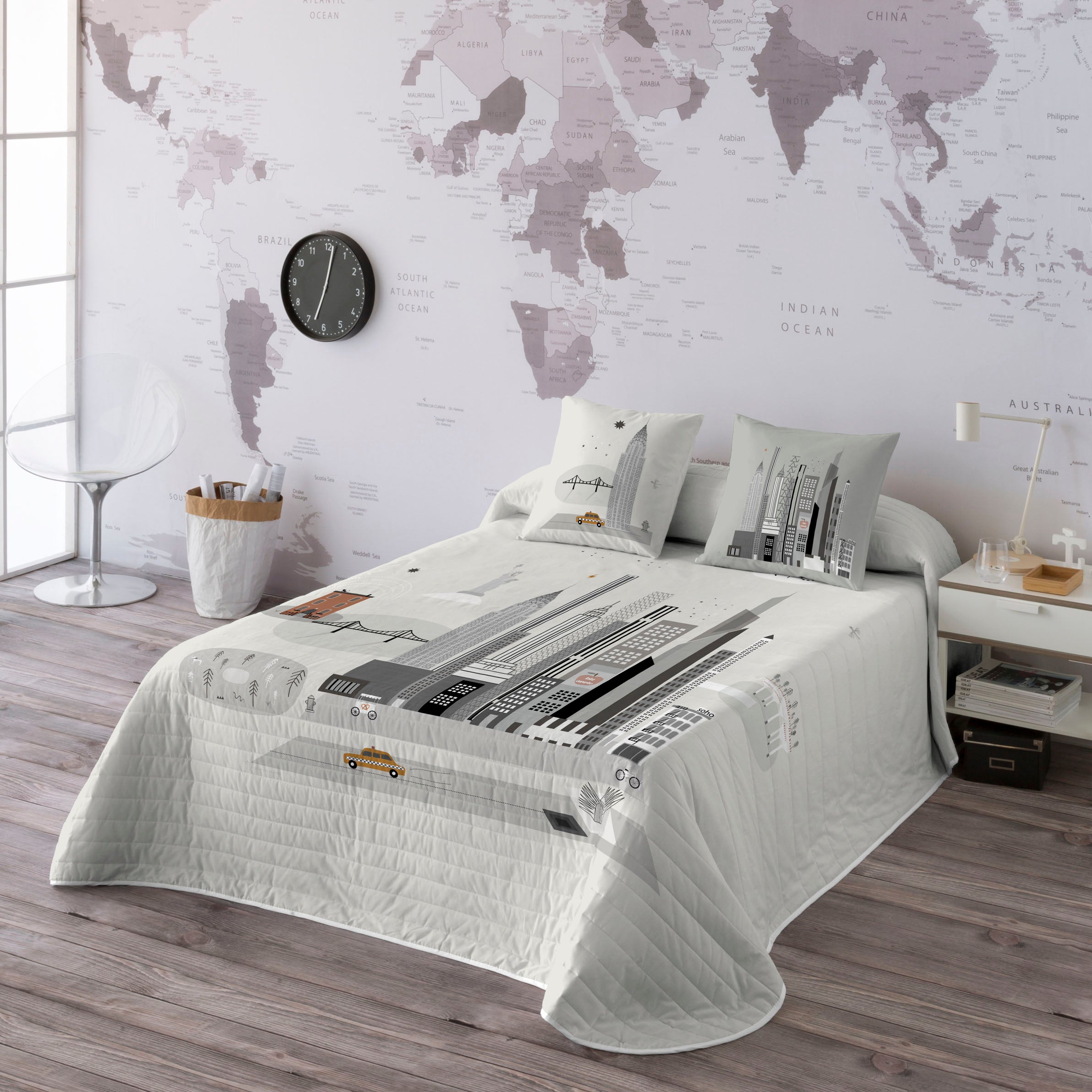 Haciendo el indio - colcha bouti estampado - gramaje 70 gramos - cama 90/105 - nyc