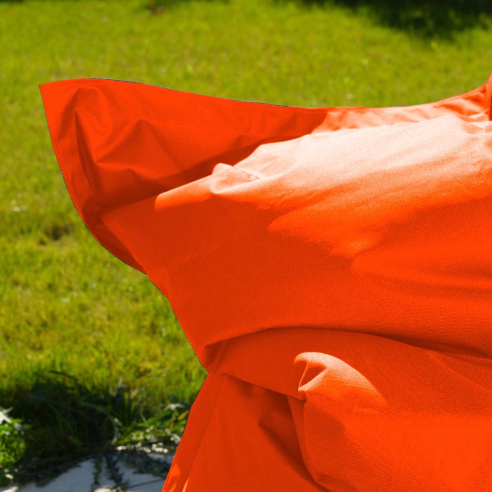 Housse pour Pouf Géant XXL 180x140cm Intérieur et Extérieur - Orange - 4