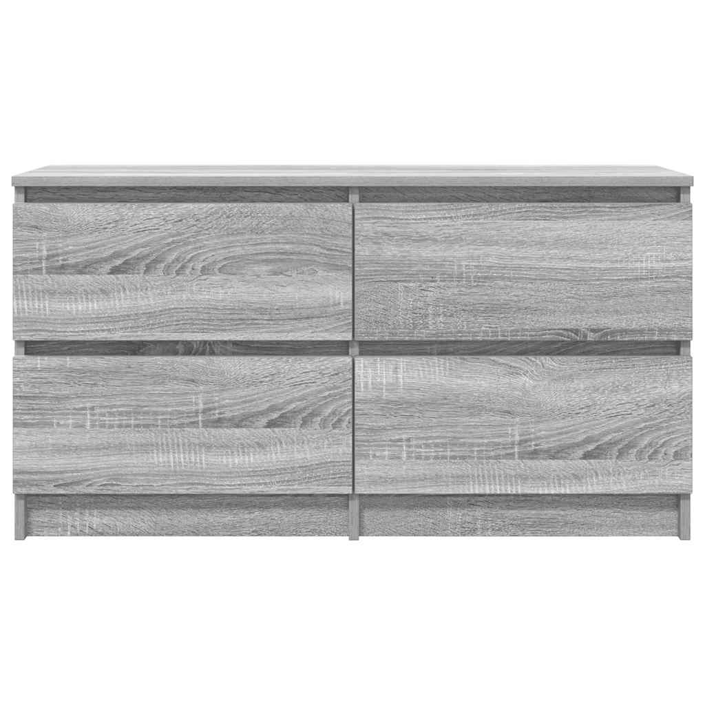 Meuble TV sonoma gris 100x35x54 cm bois d'ingénierie - 6