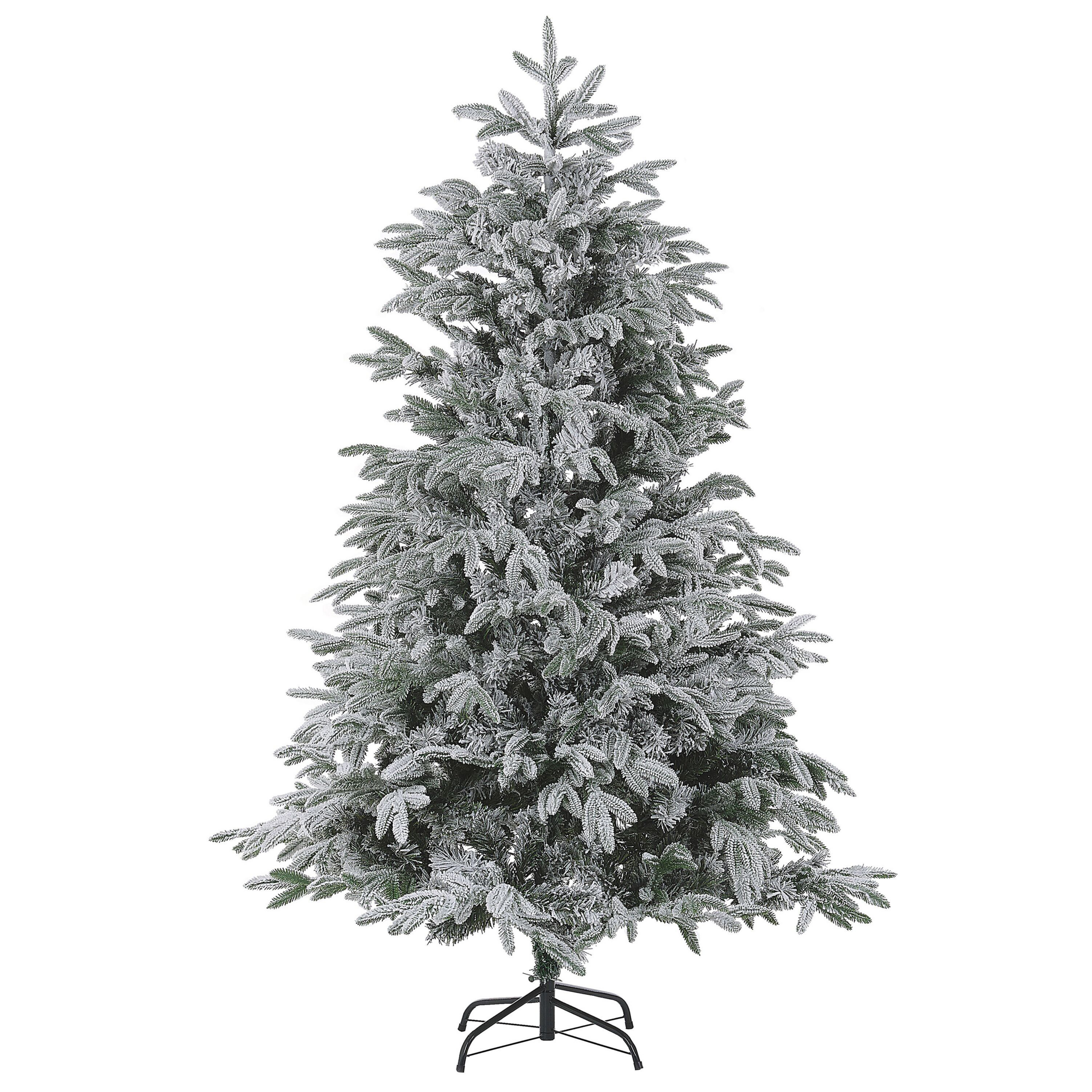 Sapin de Noël 210 cm Blanc BASSIE Leroy Merlin
