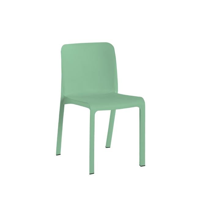 Lot de 6 Chaise de jardin sans coussin Grana en Plastique Gris - 6