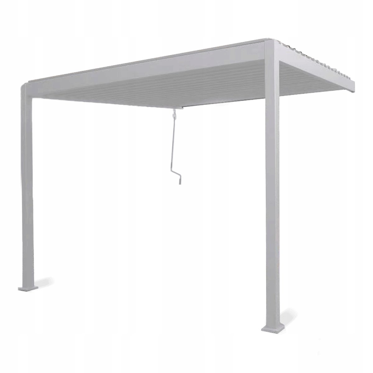 Pergola Ścienna Tarasowa Ogrodu Zadaszenie 3x3 Premium Wall Gutroof Biała 1 szt