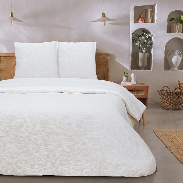 Parure de lit double en gaze de coton 260x240cm