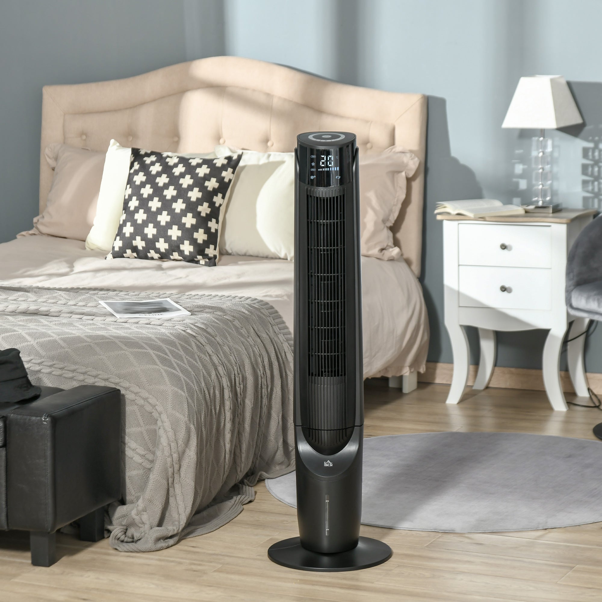 Ventilateur Colonne Avec Rafraîchisseur Et Humidificateur – 40W, 3 Vitesses, Réservoir 2,5L, Pour Pièces Jusqu'à 15 M² - 7