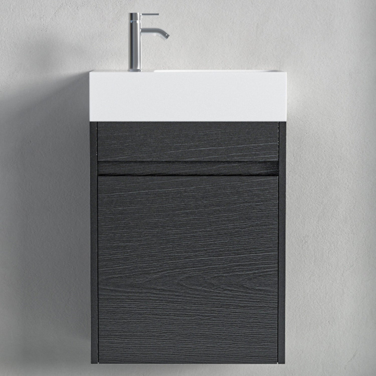 LOMAZOO meuble lave-mains Ibiza chêne noir - 40cm - 6