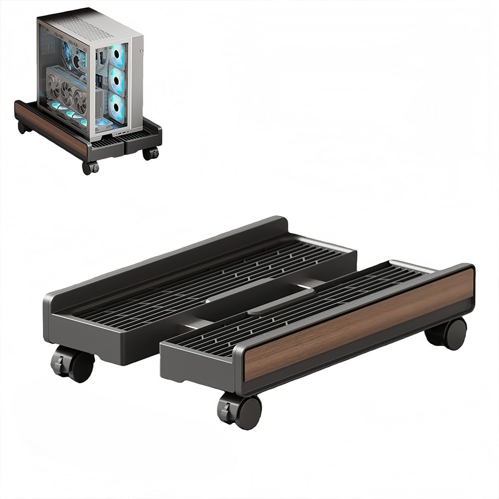Soporte ajustable para PC con 2 ruedas con freno, soporte universal ...