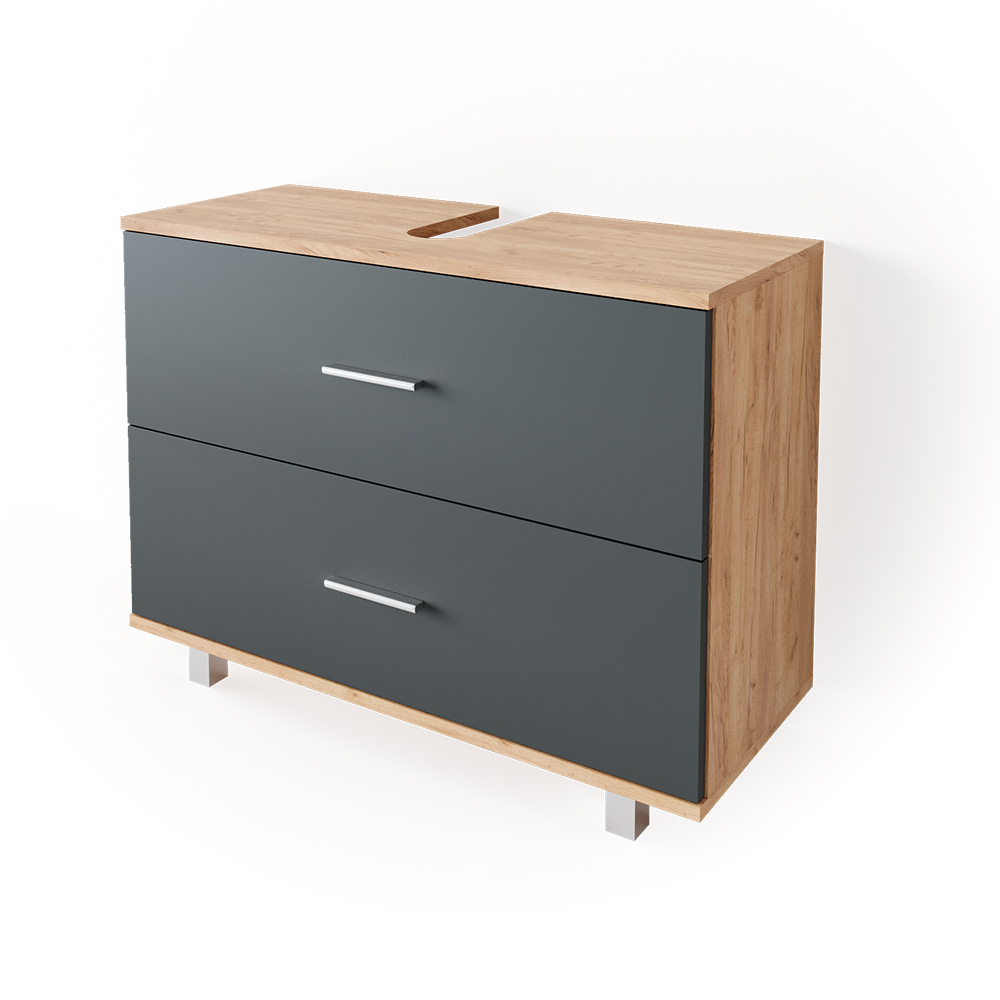 Acheter armoire de salle de bain Ilias en bois/anthracite