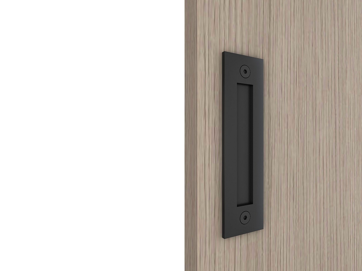 Porta scorrevole 83 x 210 cm in Legno e MDF con guida a scomparsa Rovere chiaro - BOCAZI - 4