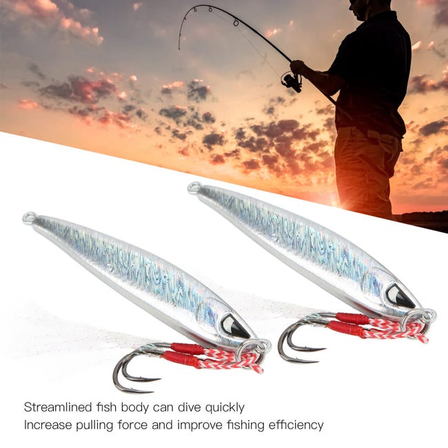Esche Da Pesca In Metallo 30g - Set Da 3, Con Lame Rotanti E 3 Ganci | Per Sgombro, Merluzzo, Persico, Acqua Salata Esche Pesanti Per Acqua Salata Esche Da Pesca In Metallo 30g - Set Da 3, Con Lame Rotanti E 3 Ganci | Per Sgombro, Merluzzo, Persico, Acqua Salata Esche Pesanti Per Acqua Salata