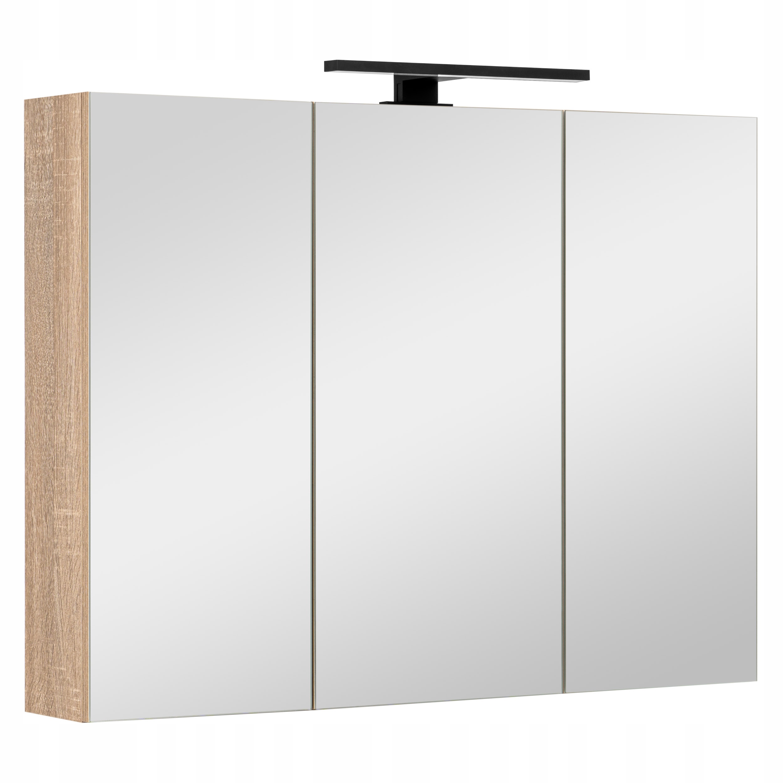 Szafka łazienkowa z lustrem oświetleniem lampką led lustrzana wisząca 80 cm