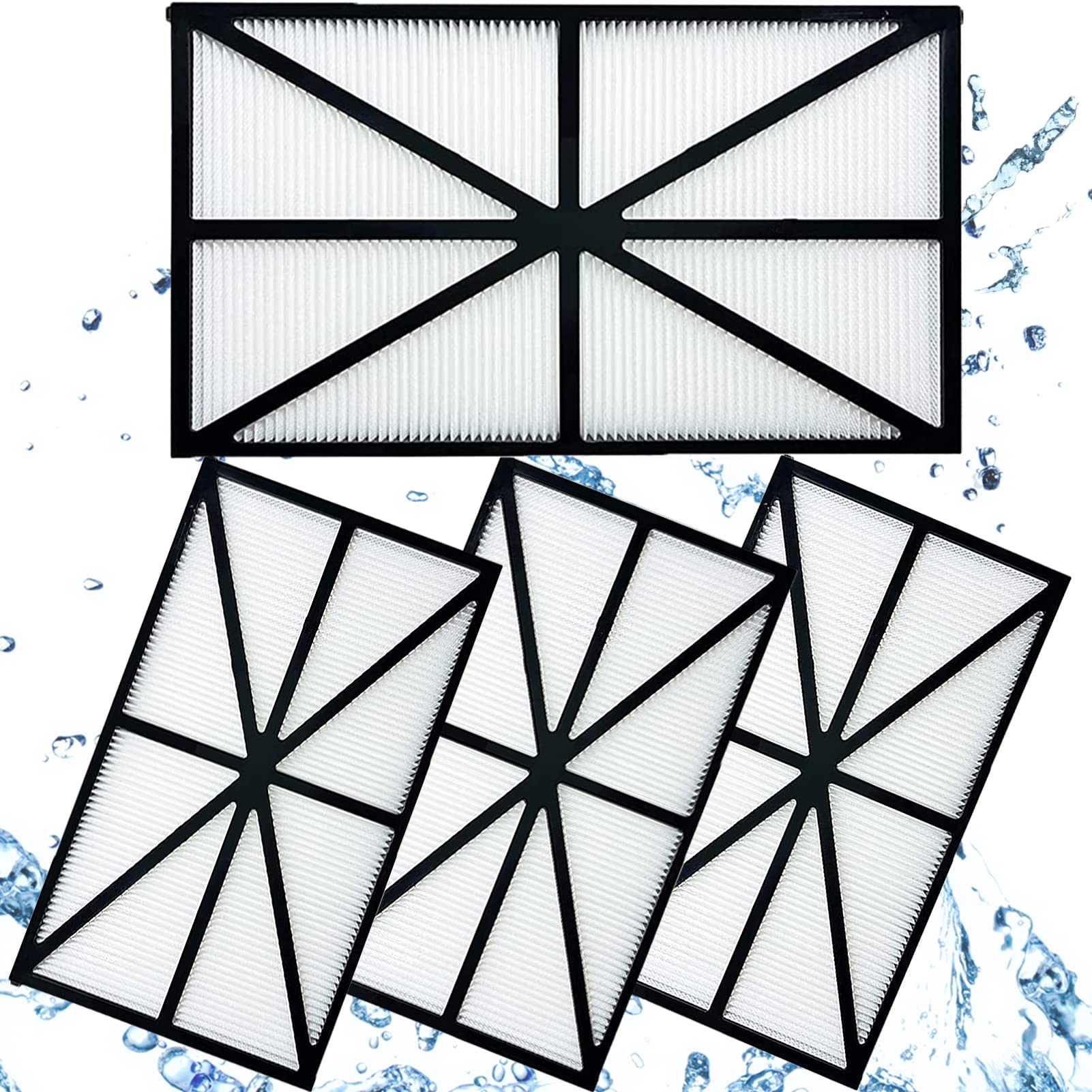 Zestaw 4 filtrów Hayward Sharkvac RCX70101, zamienne wkłady filtrujące kompatybilne z robotami czyszczącymi do basenów zagłębionych Hayward TigerShark