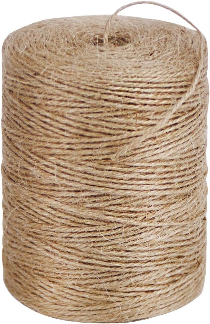 Naturalna lina jutowa 4 mm x 200 m, idealna do prac ogrodniczych, projektów DIY i ręcznych drapaków dla kotów