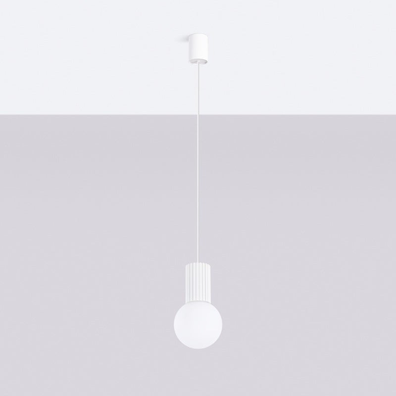 Lampa wisząca HALO biała 1 x G9 x 8W wym: 120 x 12 x 12 cm Sollux Lighting