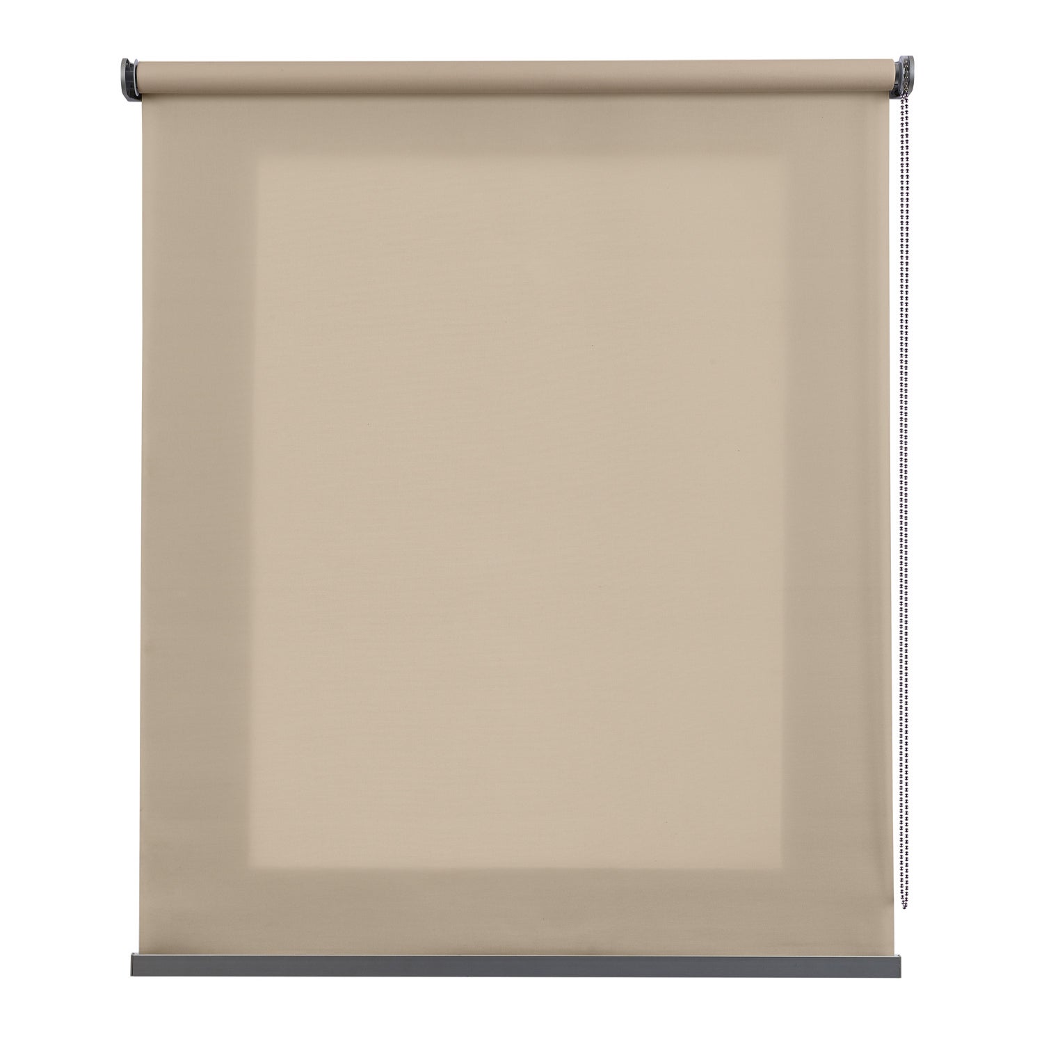 Estores enrollables estor translúcido premium con acabados en aluminio beige 100x250 cm
