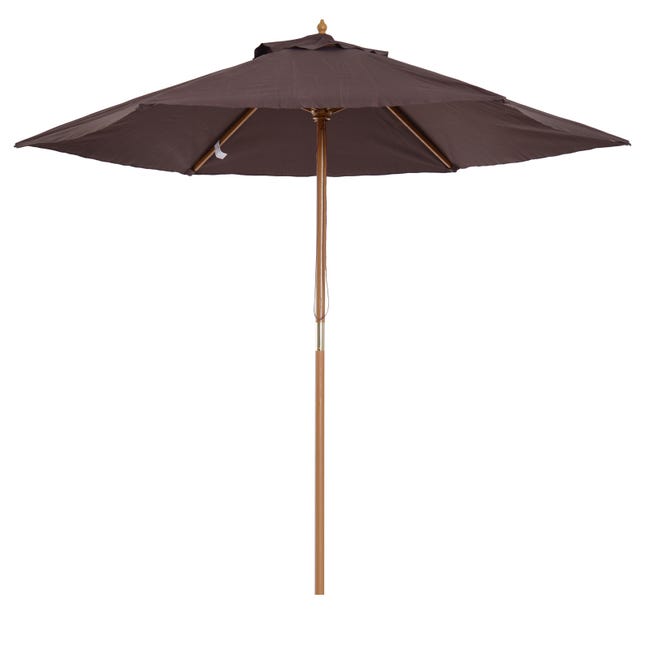 Sunnyglade - Ombrello da tavolo per esterni con 8 stecche robuste, marrone chiaro Sunnyglade - Ombrello da tavolo per esterni con 8 stecche robuste, marrone chiaro