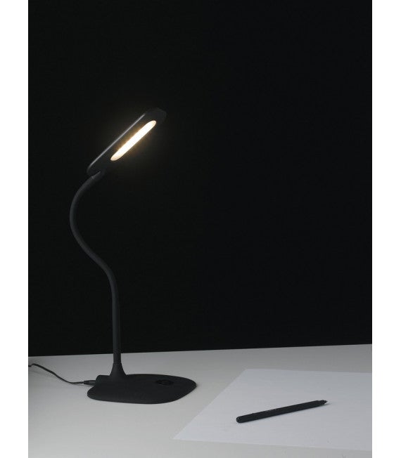 Lampe de lecture LED DARWIN orientable en métal noir avec variateur tactile - 2