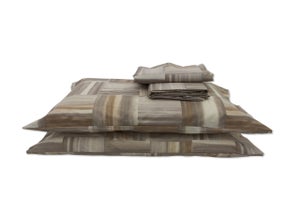 Copripiumino Laveno In Cotone 100% Made In Italy - 1 Piazza E Mezza Grigio Per Un Sonno Confortevole