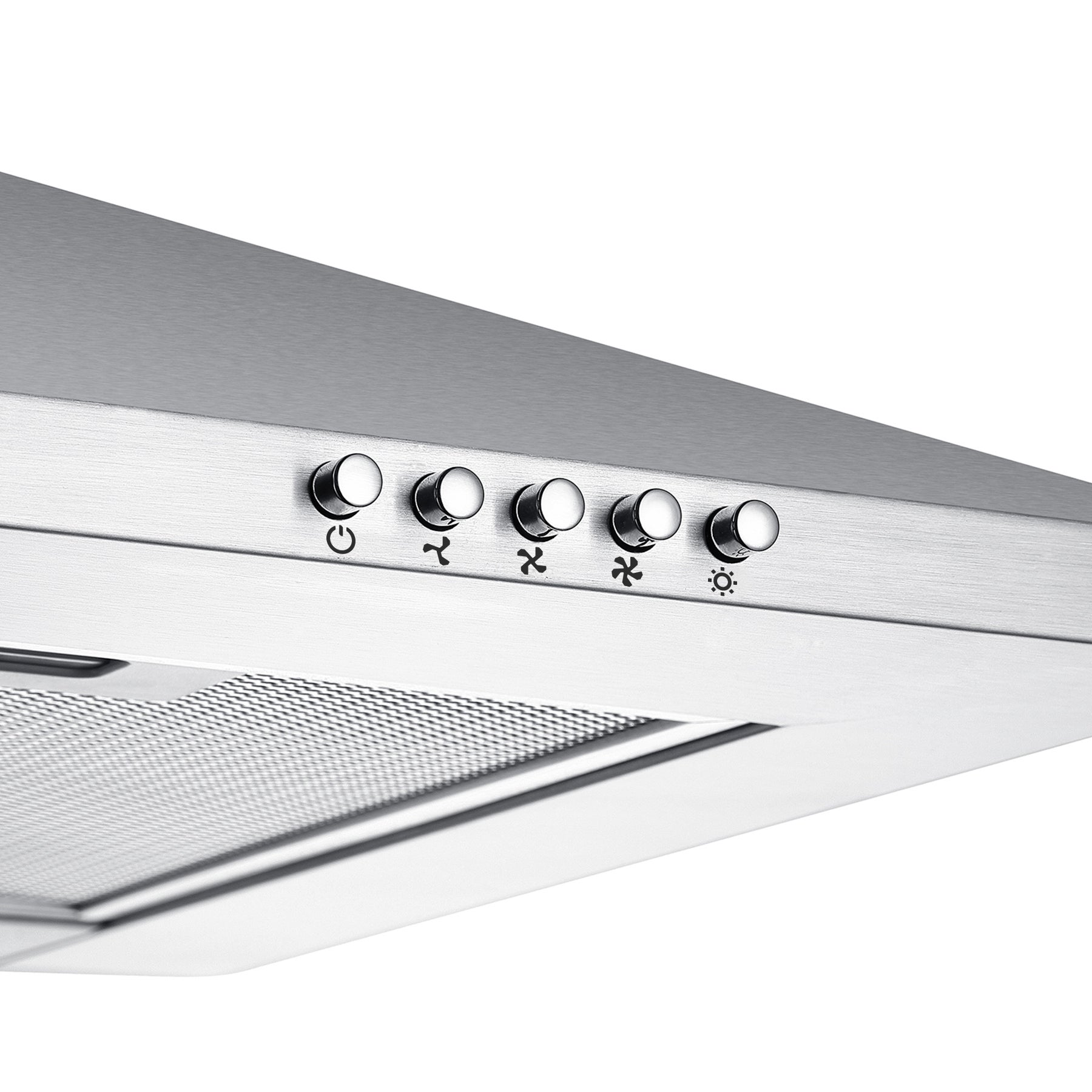 CIARRA Campana extractora 90 cm 370 m³/h A++ 3 Velocidades con Filtros de Carbón Extracción o Recirculación Inox 201SS90 - 2