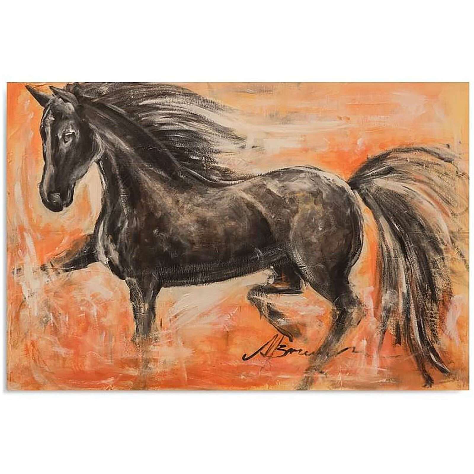 Tableau Cheval Noir main image 0