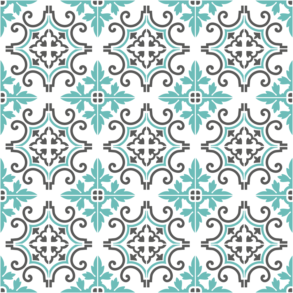 9 adesivi piastrelle di cemento azulejos Renata - Sticker adesivo - adesivi murali - 9stickers10x10cm - 2