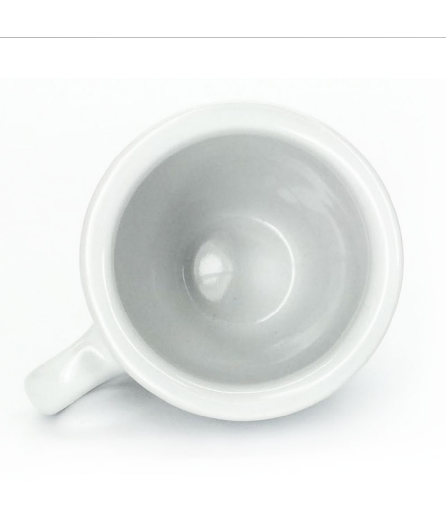 ionEgg Tazza da espresso in porcellana con piattino, bicchierino da espresso, 80 ml, marrone