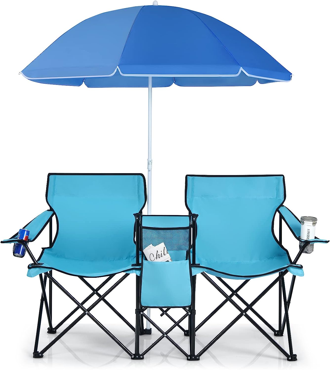 Sedia Da Campeggio Outsunny Sedia Da Pesca Set 2 Pieghevoli E Reclinabili Su 6 Livelli Sedie Da Campeggio Lettino Da Esterno