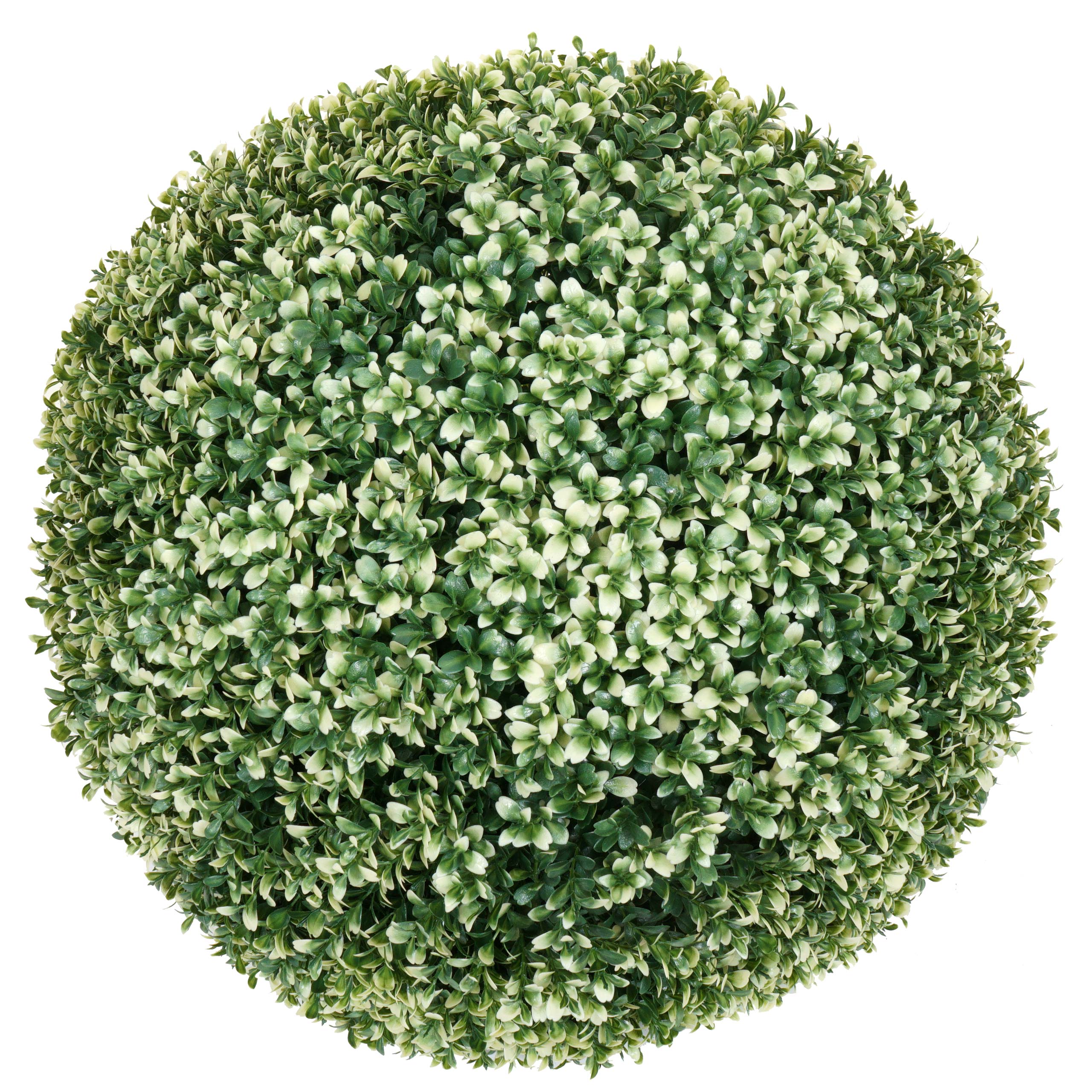 Arbusto artificial hwc-l77, caja bola planta decorativa caja árbol bola planta artificial buxus, exterior ø 55cm ~ blanco