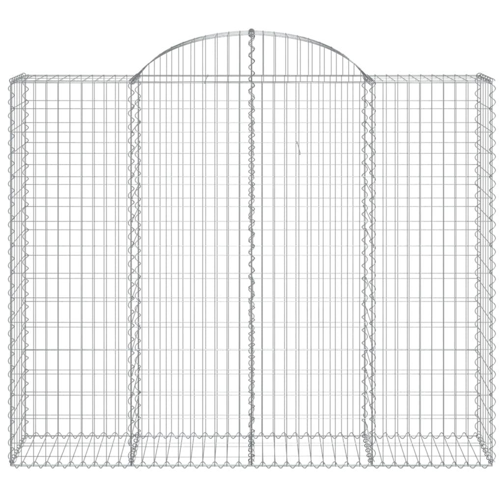 Maison Exclusive - Cesti Gabbioni ad Arco 8 pz 200x50x160/180 cm Ferro Zincato - 4
