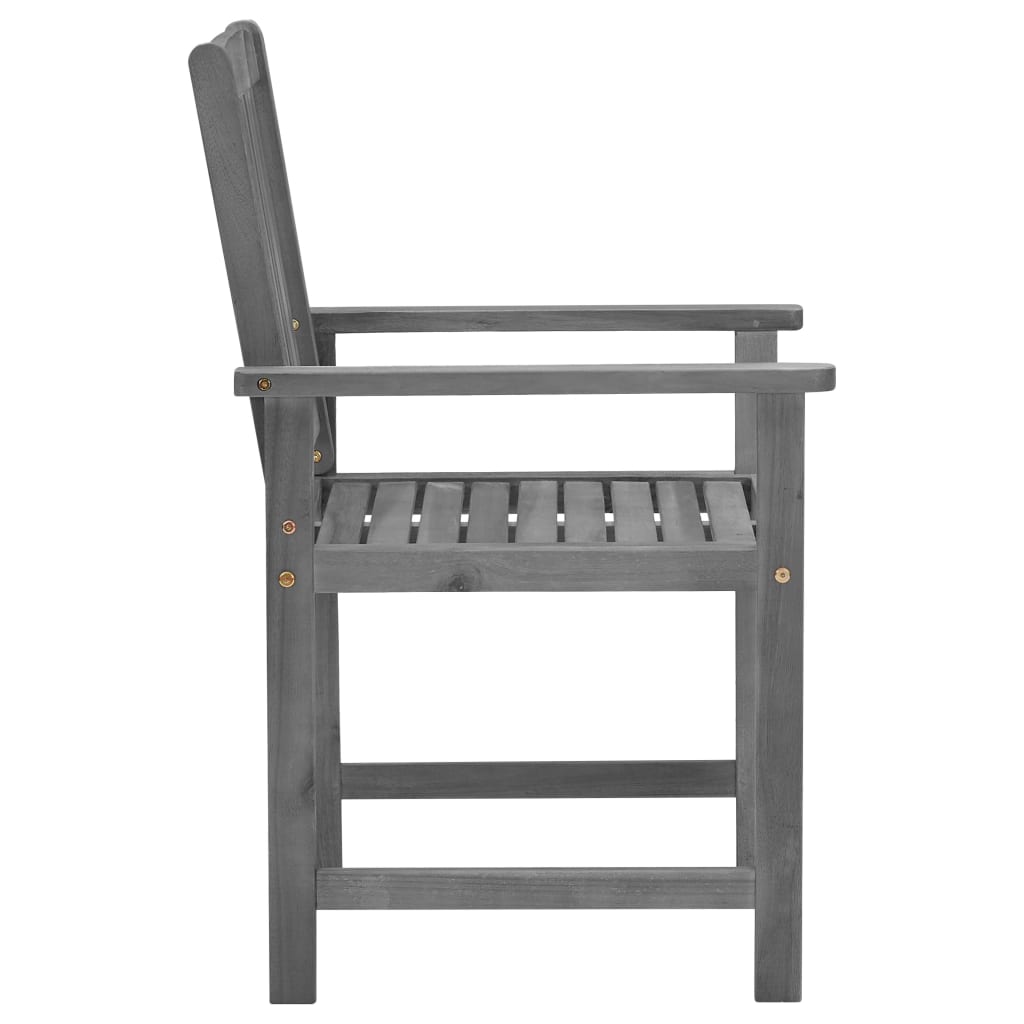 Chaises de metteur en scène avec coussins 4 pcs Gris Acacia 6 - 6