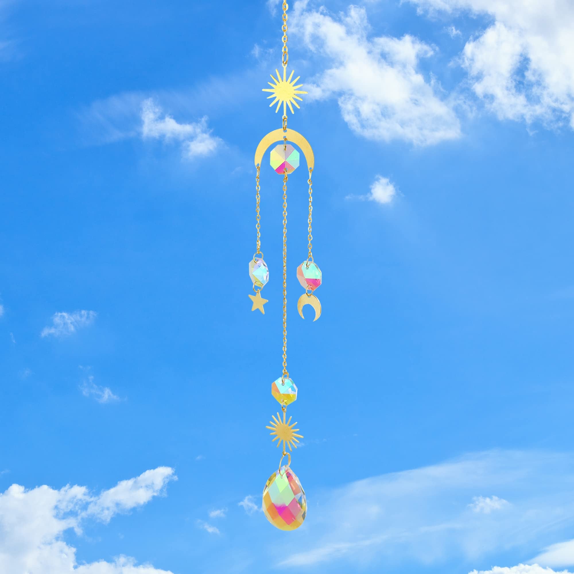 4 Attrape-Soleil En Cristal K19 - Prismes Arc-en-Ciel Pour Fenêtres Et Jardin - Décoration Lumineuse