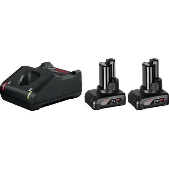 Pack 2 baterías BOSCH 2 baterías GBA 12V 6Ah + Cargador GAL12V-40 - 1600A01B20