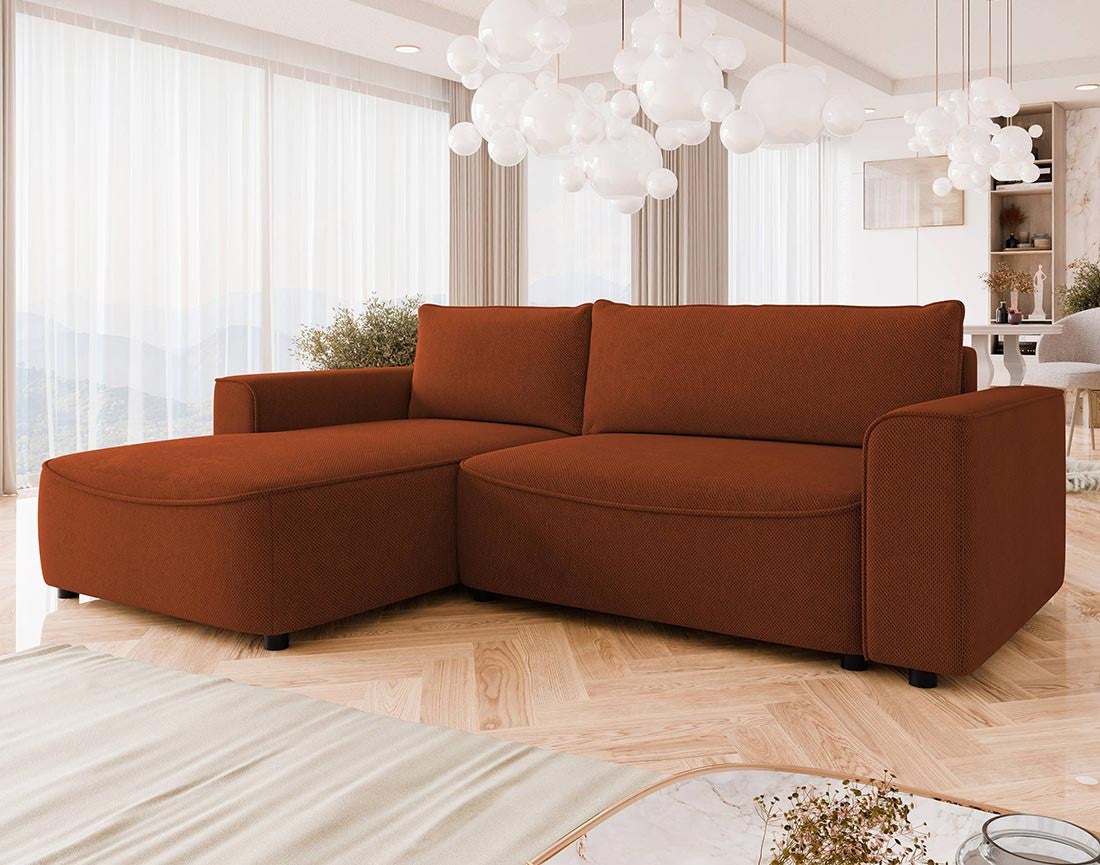 Canape D Angle Terracotta