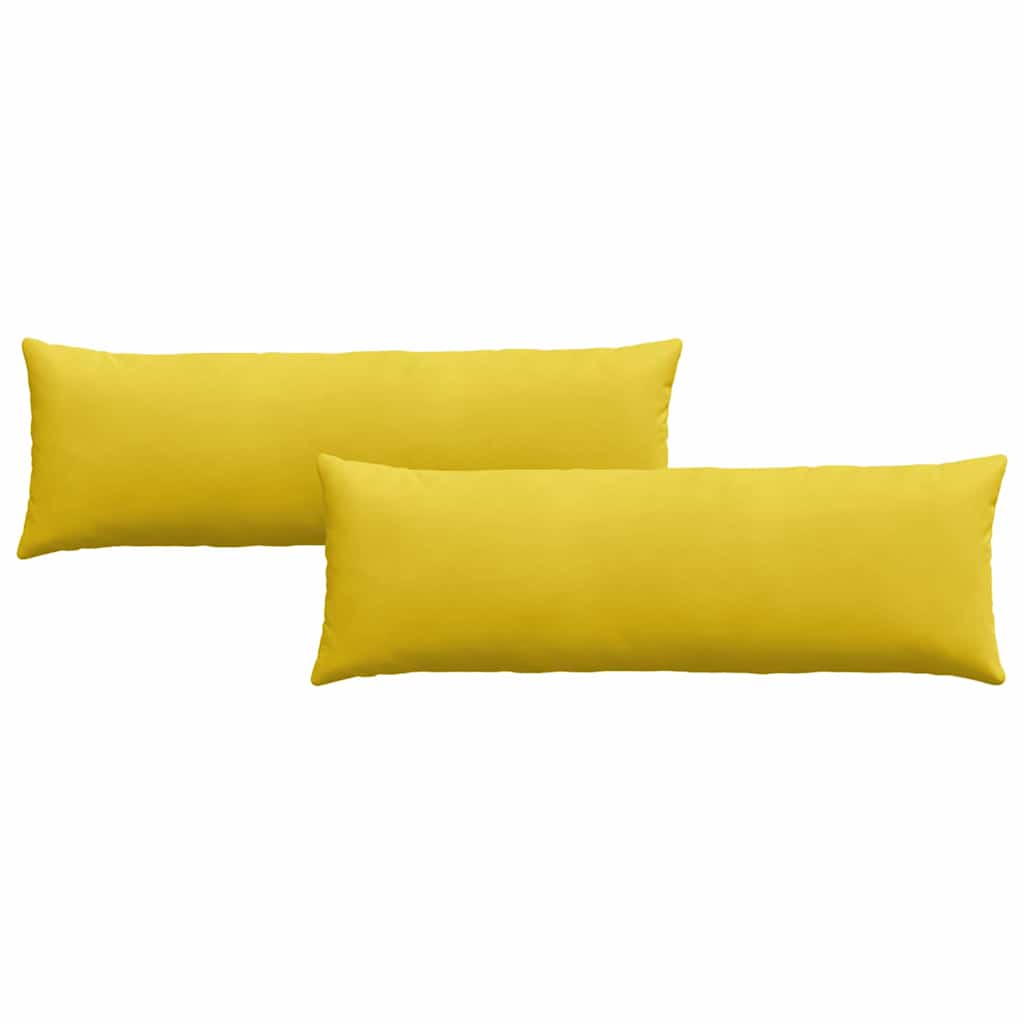 Coussins de canapé 2 pcs Jaune 120 x 40 cm - 2