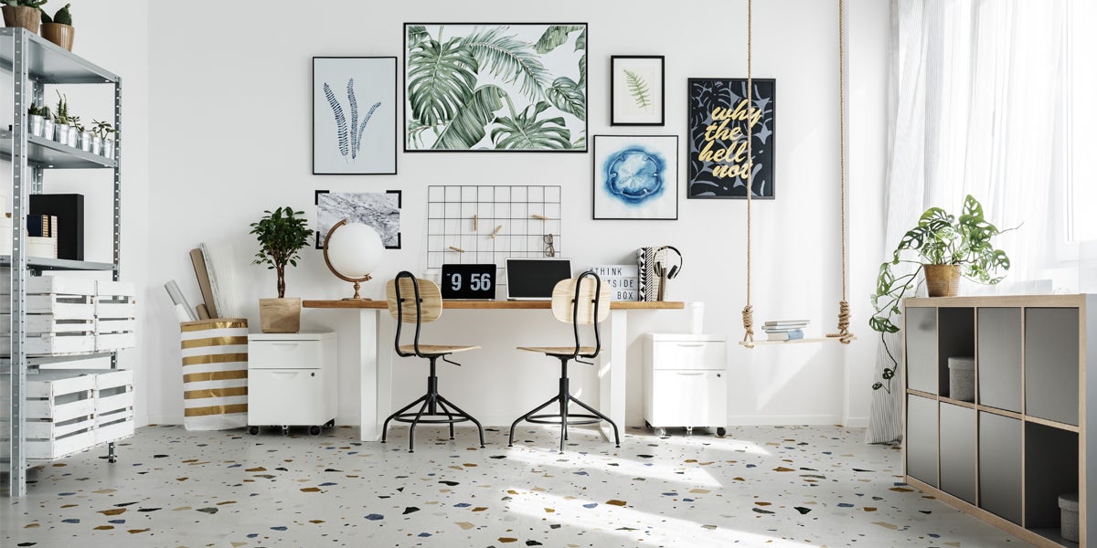 Carrelage effet Terrazzo Confetti Blanc 60x60 cm - Réflex Boutique - 2