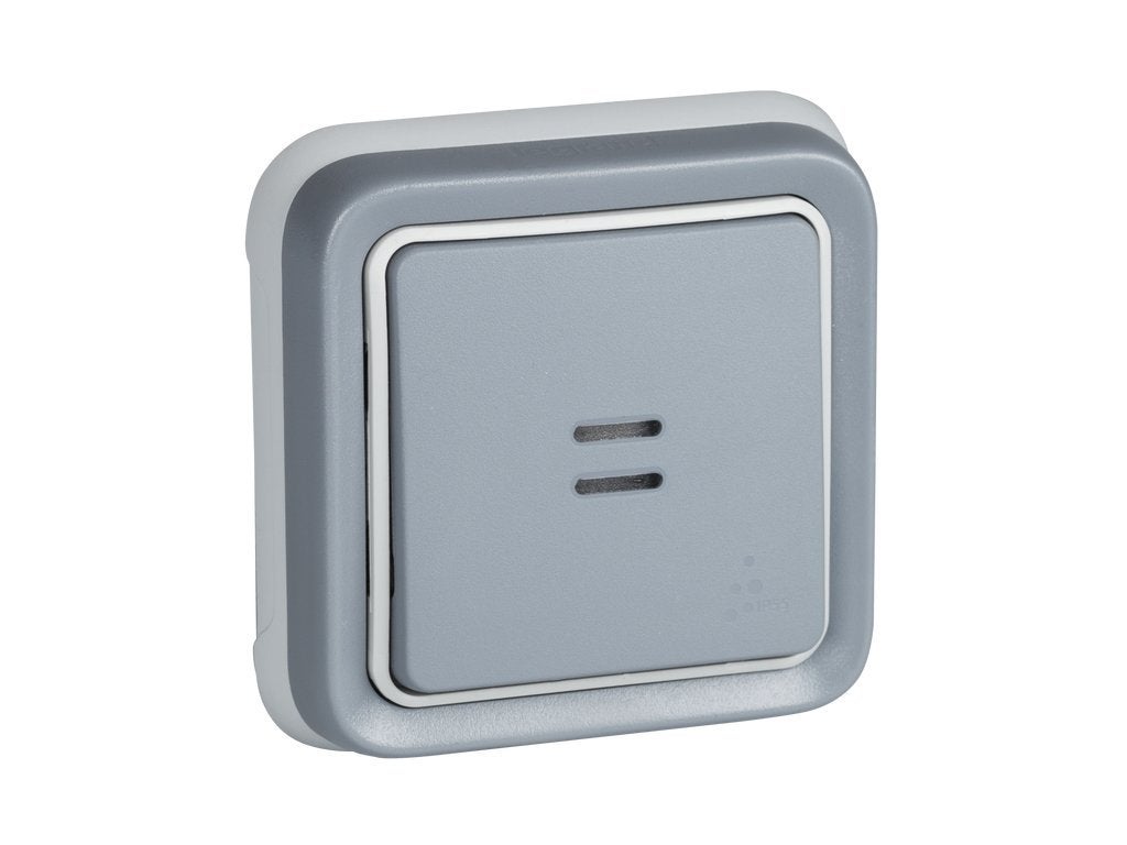 Miratic Interruttore Luce A Pulsante - Interruttore Da Superficie Unipolare Nero Per Interni - Foto 5