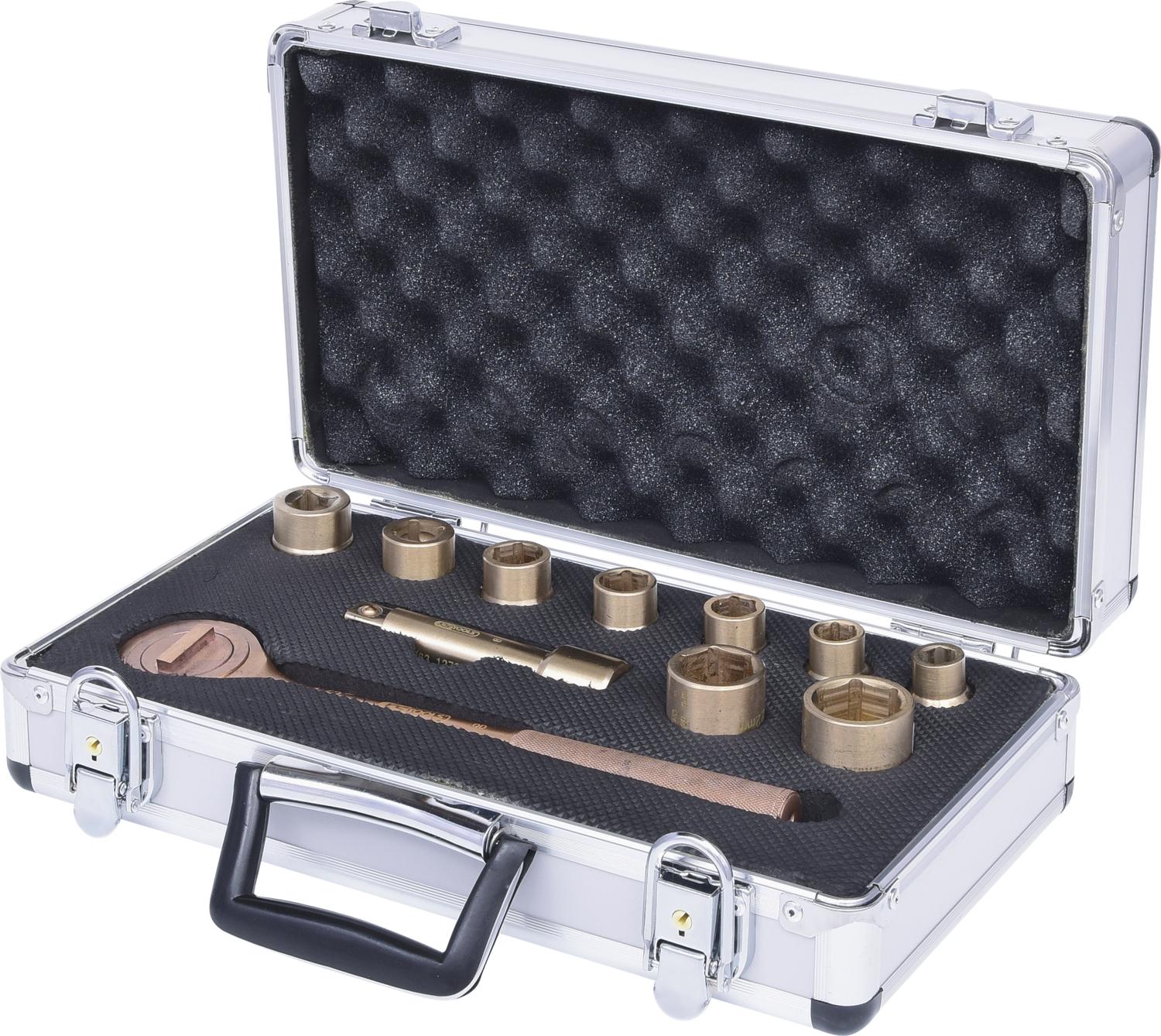 KS Tools Douille 6 Pans 1/2" 30 Mm BRONZEplus - Antidéflagrante Aluminium-Bronze - Sécurité Explosifs