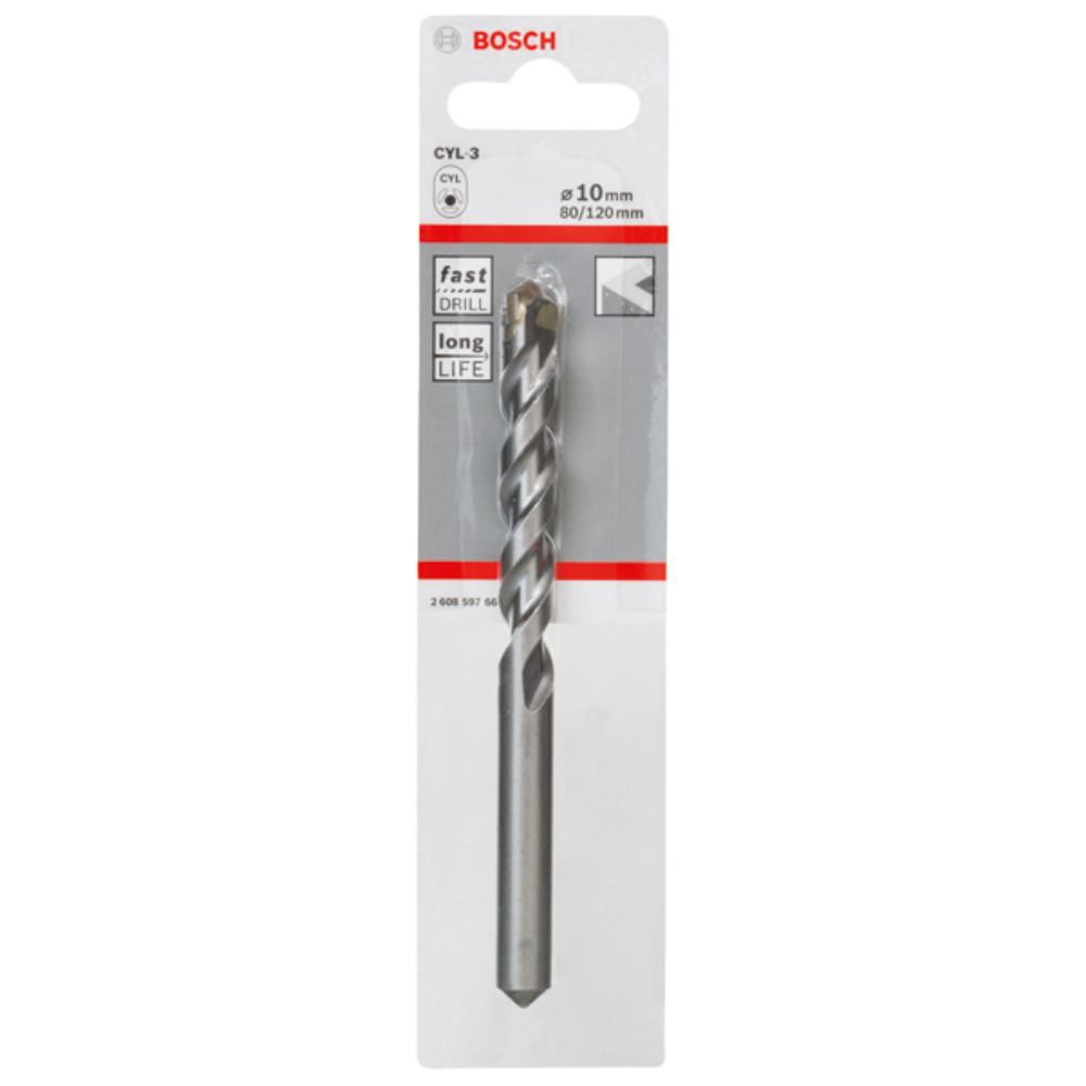 Bosch Professional - Foret 10mm béton CYL-3 10x80x120mm - 2608597665 - 2