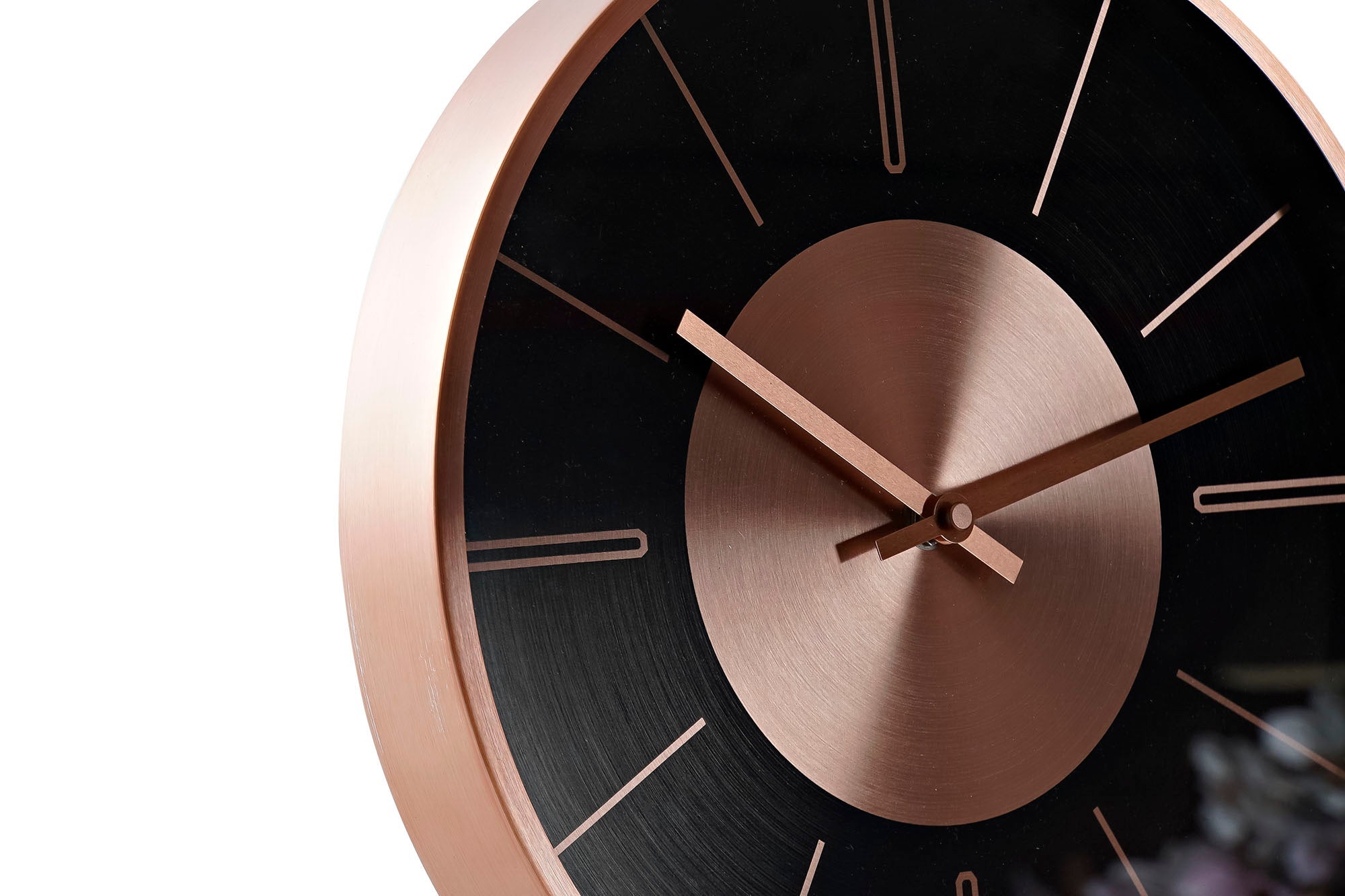 Orologio da Parete DKD Home Decor Nero Rame Alluminio (30 x 4 x 30 cm) (2 pcs) - 3