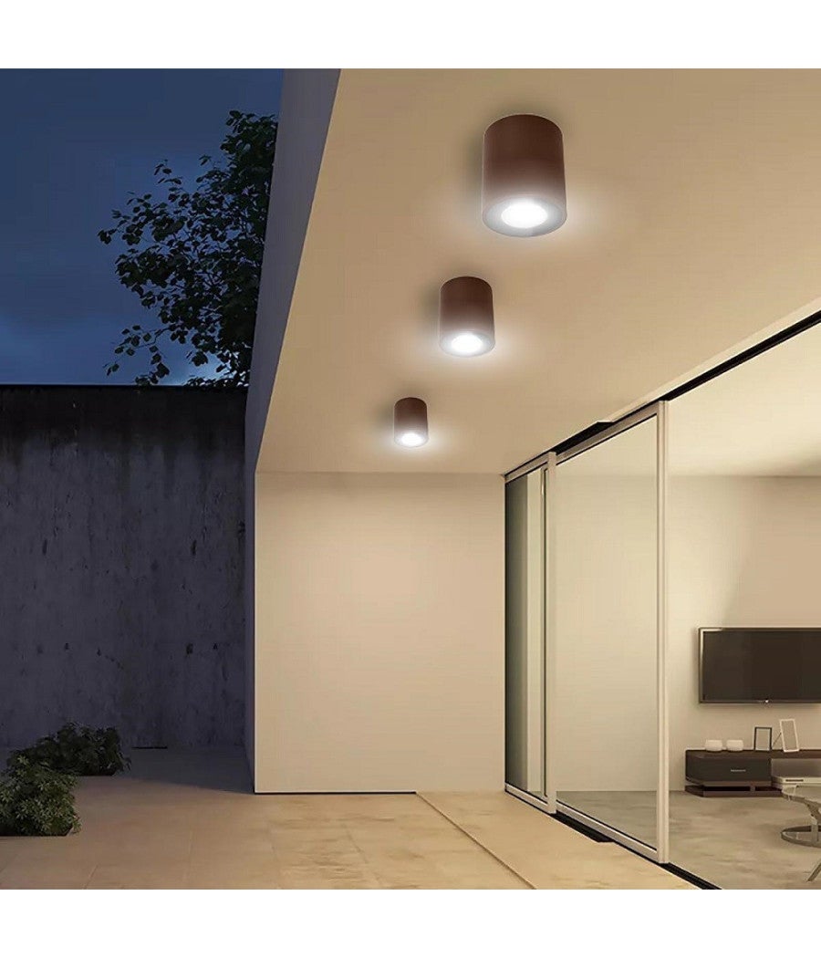 Plafoniera Spot 4 Fiamme Faretto Da Soffitto Nero Lampada Da Soffitto A LED Soggiorno Moderno Faretto Orientabile Metallo 4x 45w 4x 350lm Bianco Caldo Lxpxh 56x6x12 73912260