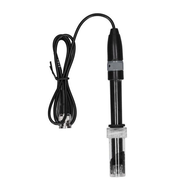 Sonde pH avec connecteur BNC, électrode de remplacement haute précision et sensibilité pour la détection du pH dans un aquarium.