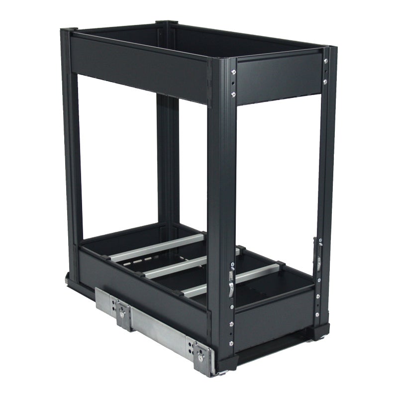 Combiné porte-bouteilles - Décor : Argent / Gris - Largeur : 359 mm - Pour caisson de largeur : 400 mm - GASPERIN - 2