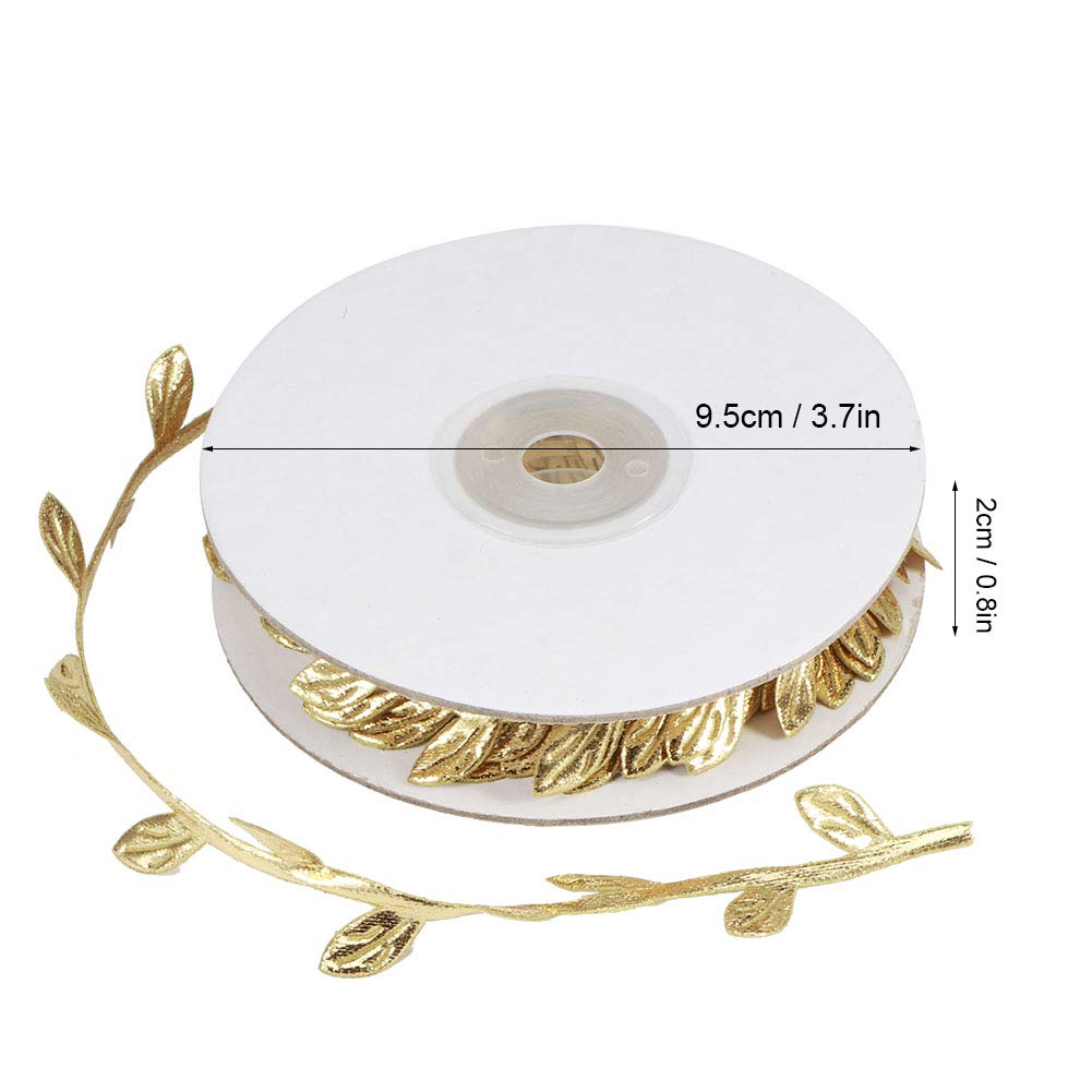 FEUILLES ARTIFICIELLES DE VIGNE ACCESSOIRE DE DÉCORATION DE MARIAGE ARTISANAL POUR MATERNELLE - VERT, ARGENT, OR 3,7 X 3,7 X - 8