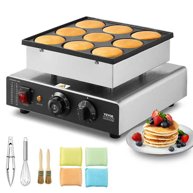 Mini naleśnikarka Holenderska naleśnikarka 9 szt. Dorayaki ze stali nierdzewnej VEVOR