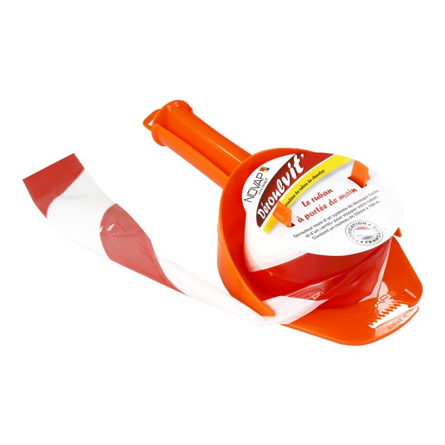 Enrouleur de ruban 50mmx100m Orange-Déroulvit' - 3047011