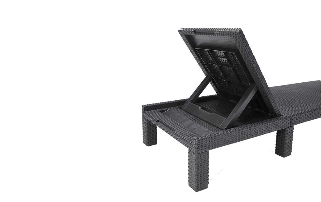 Chaise longue Daytona Deluxe - Anthracite - KETER - 2