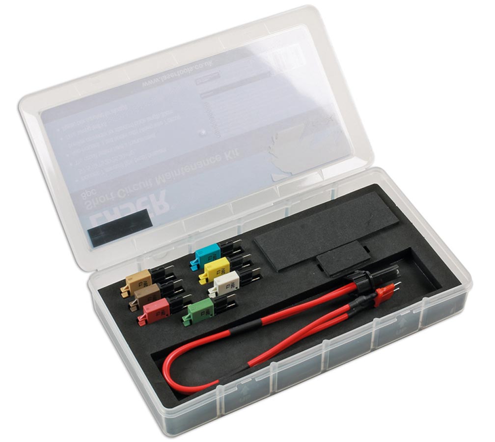 KIT TEST DE CIRCUIT ELECTRIQUE AUTO AVEC FUSIBLES DISJONCTEURS 8 PCS - 2