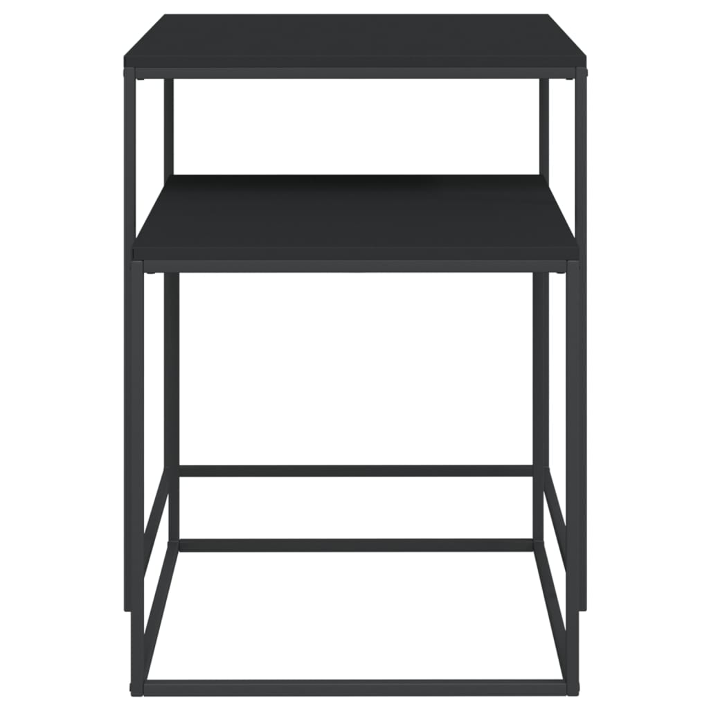 Zestaw stolików kawowych, 2 szt., materiał drewnopochodny/metal - 8