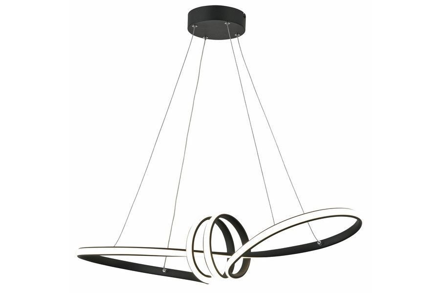 Lampa wisząca Canbera LED 40W Neutralna biel 3200lm czarna wym: 120 x 77 x 28 cm Reality